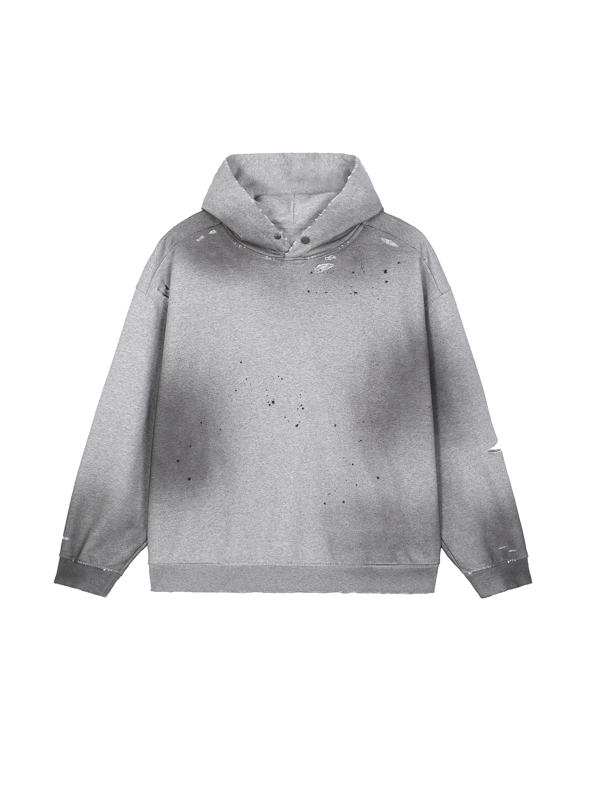Sun Fade Frayed Fleece Hoodie