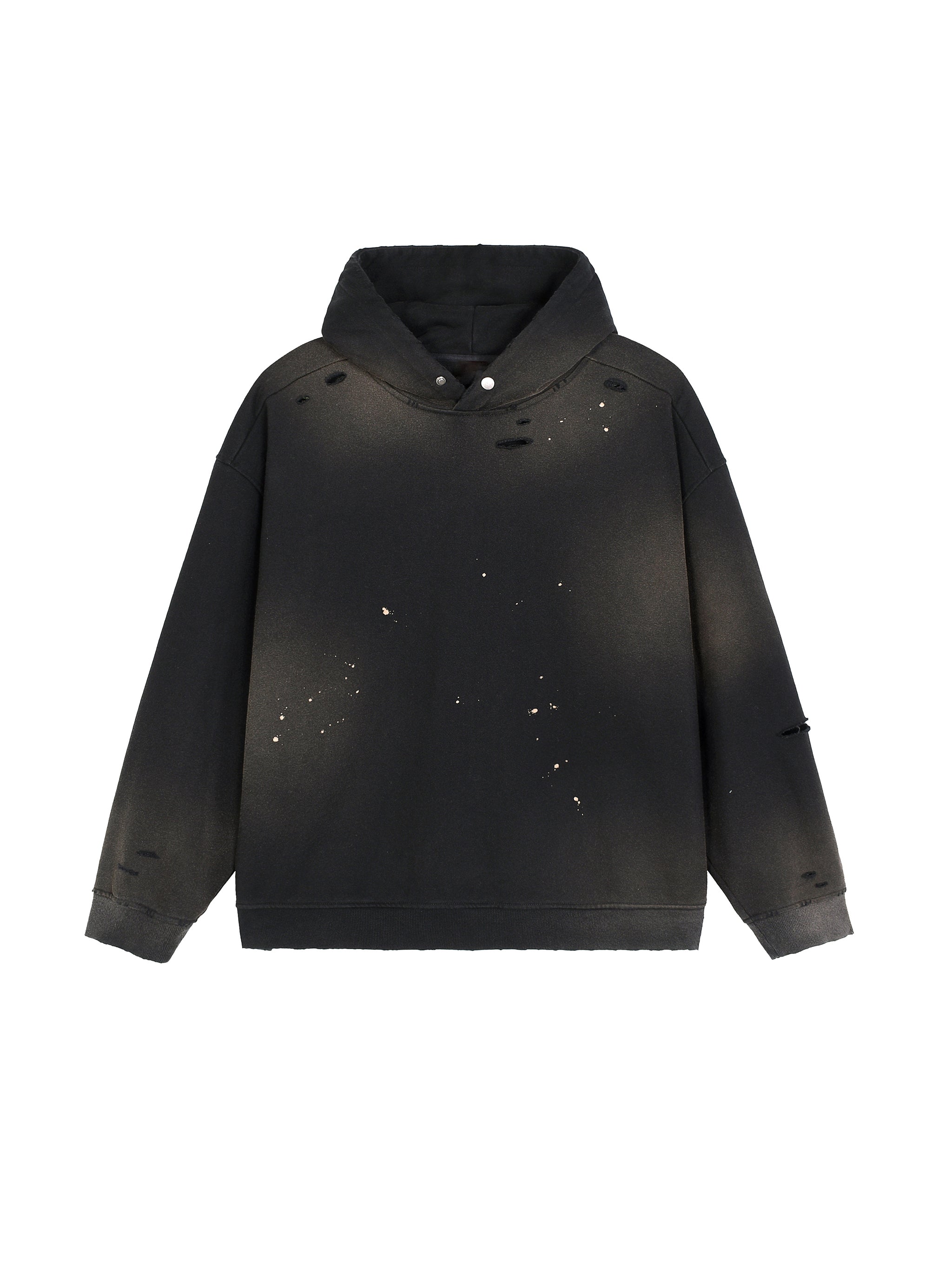 Sun Fade Frayed Fleece Hoodie