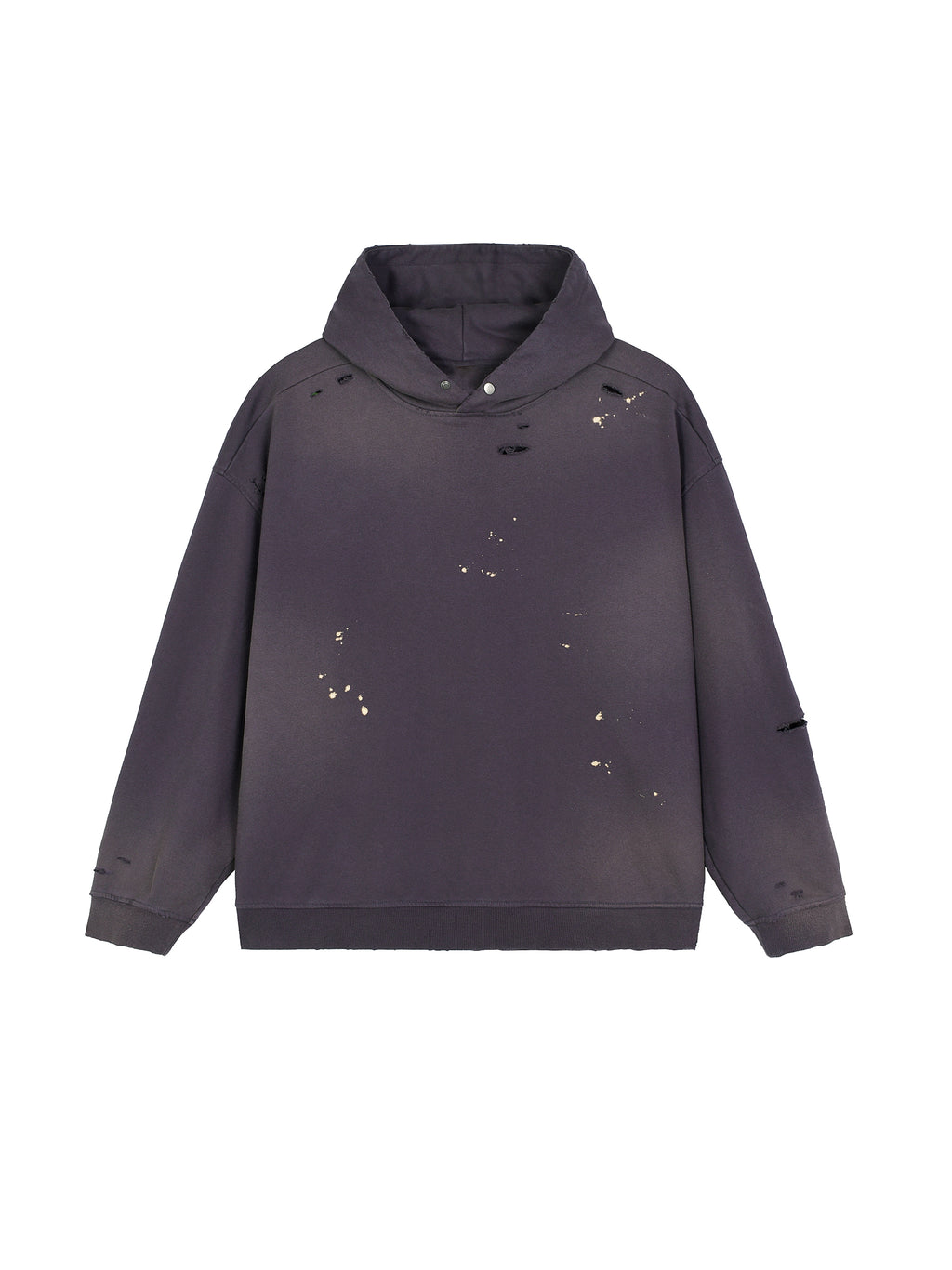 Sun Fade Frayed Fleece Hoodie