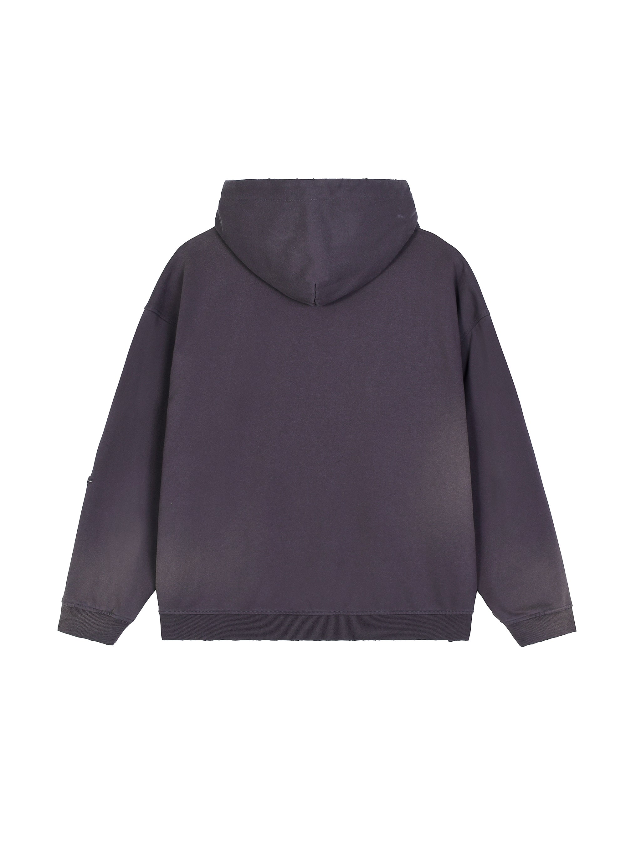 Sun Fade Frayed Fleece Hoodie