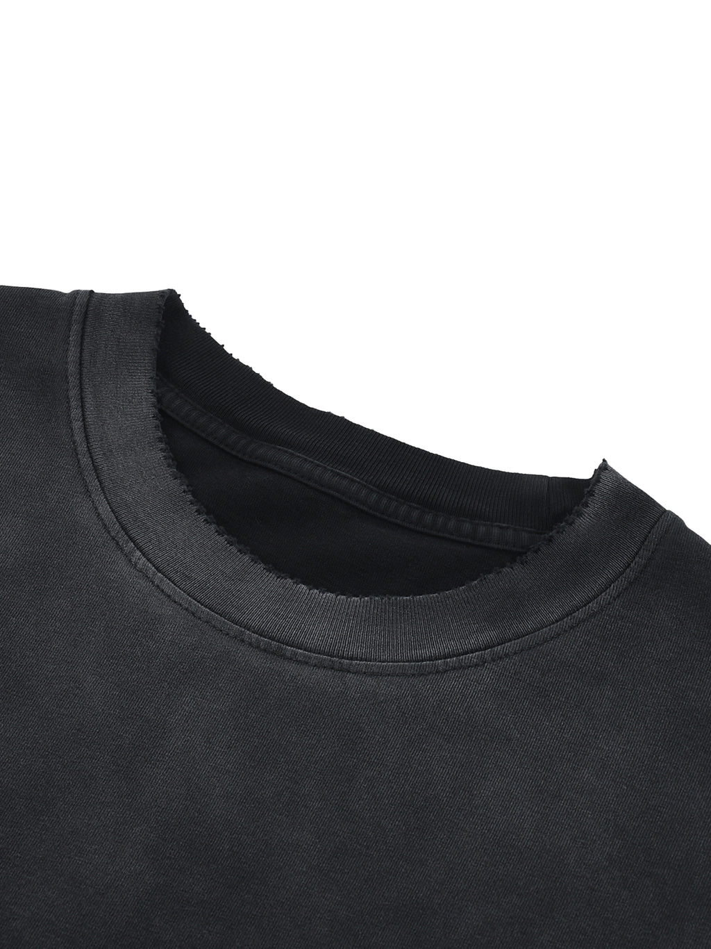 Sun Fade Hand-Frayed Cotton T-Shirt