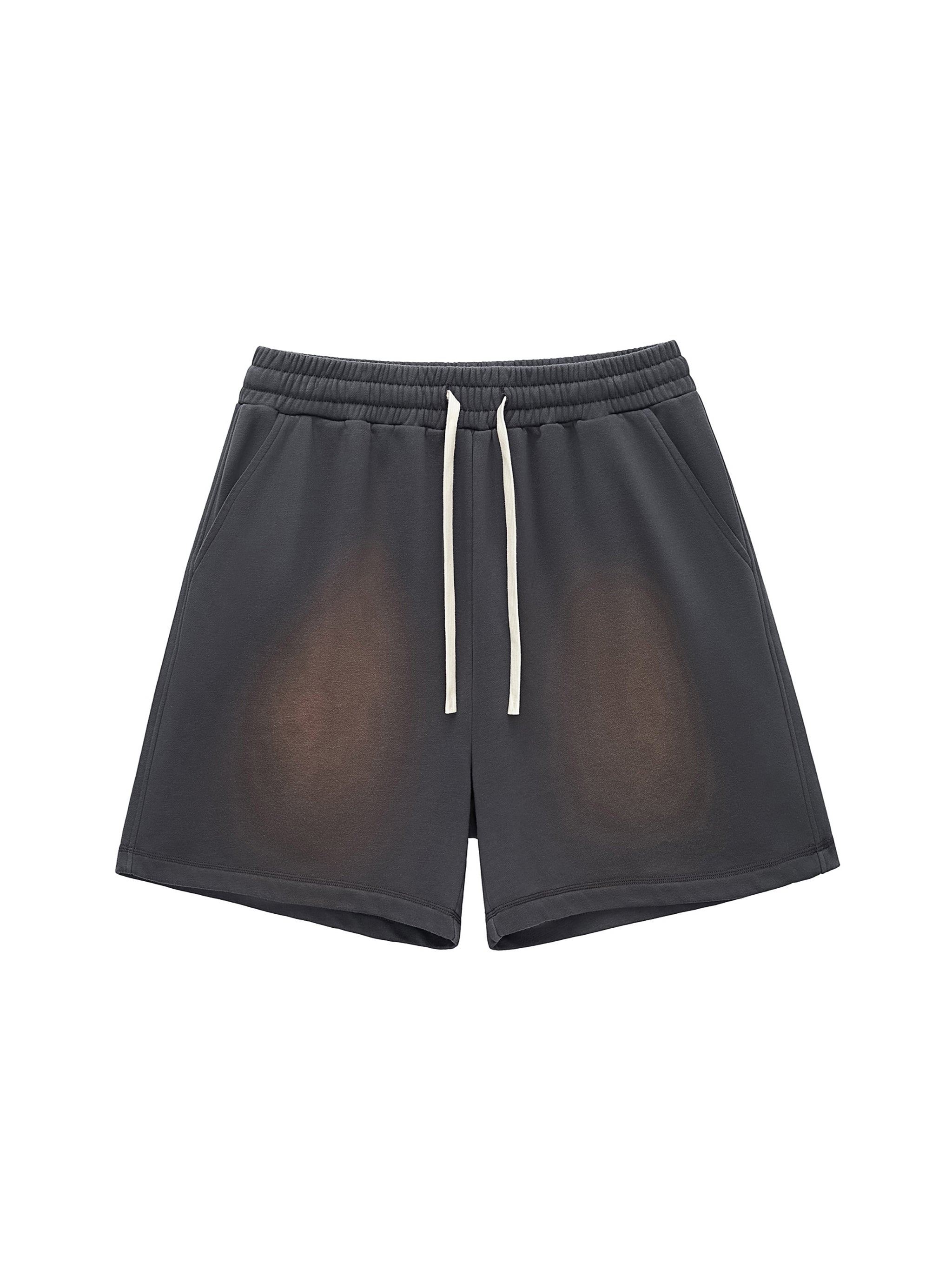 Sun Fade Raw Edge Cotton Shorts