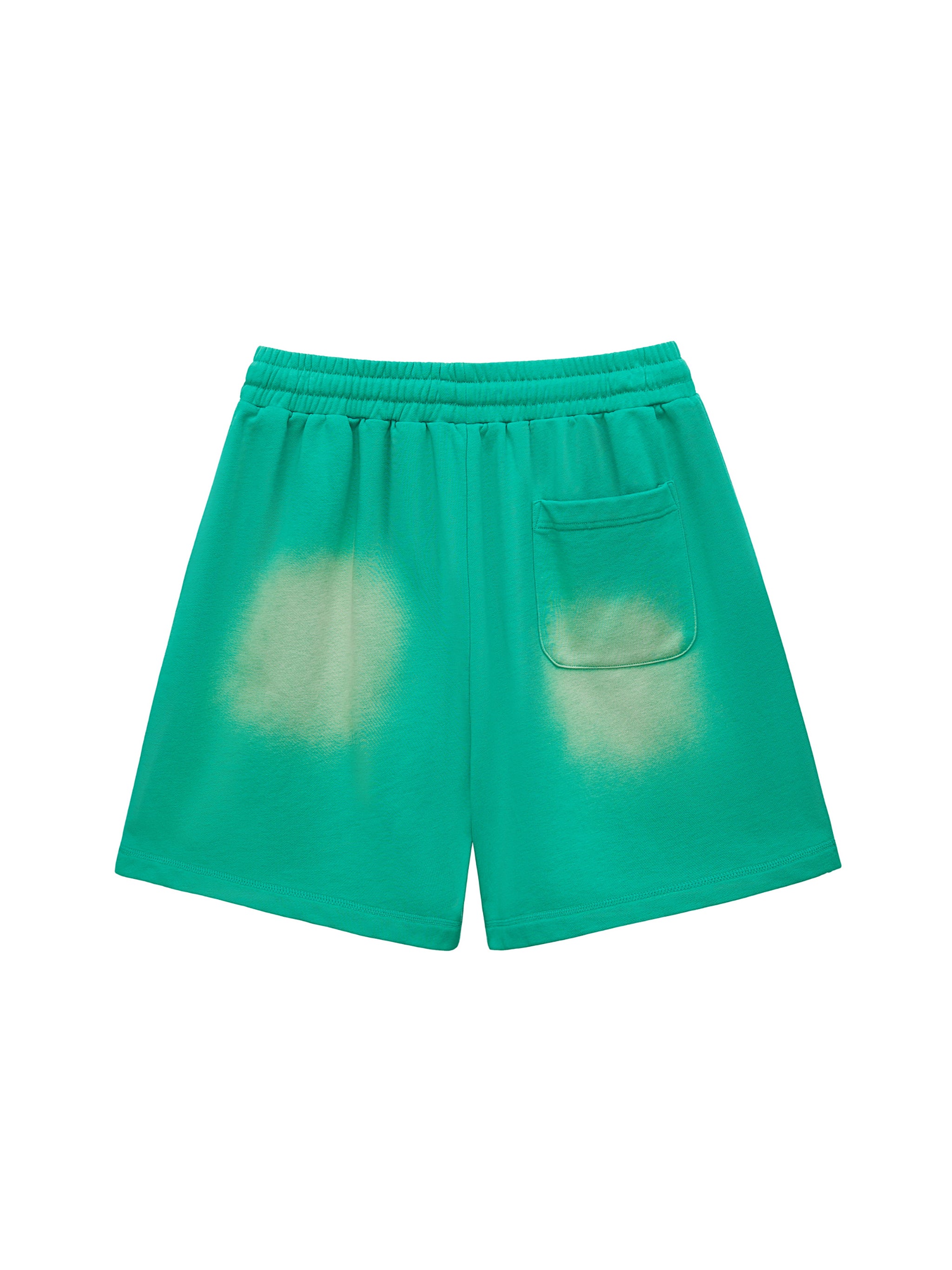 Sun Fade Raw Edge Cotton Shorts