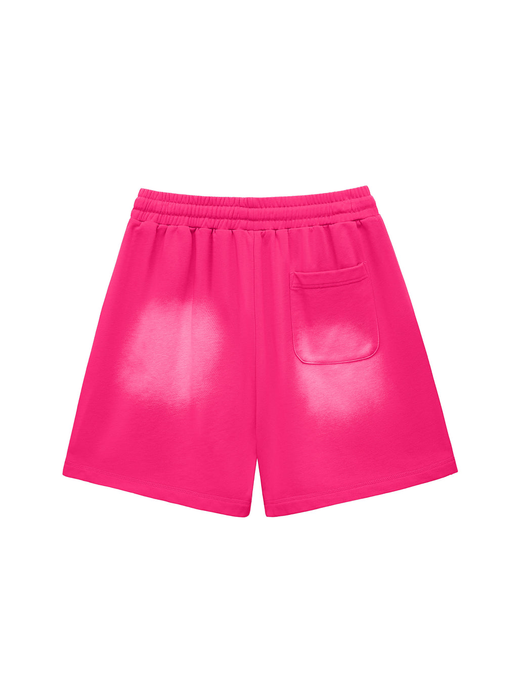 Sun Fade Raw Edge Cotton Shorts