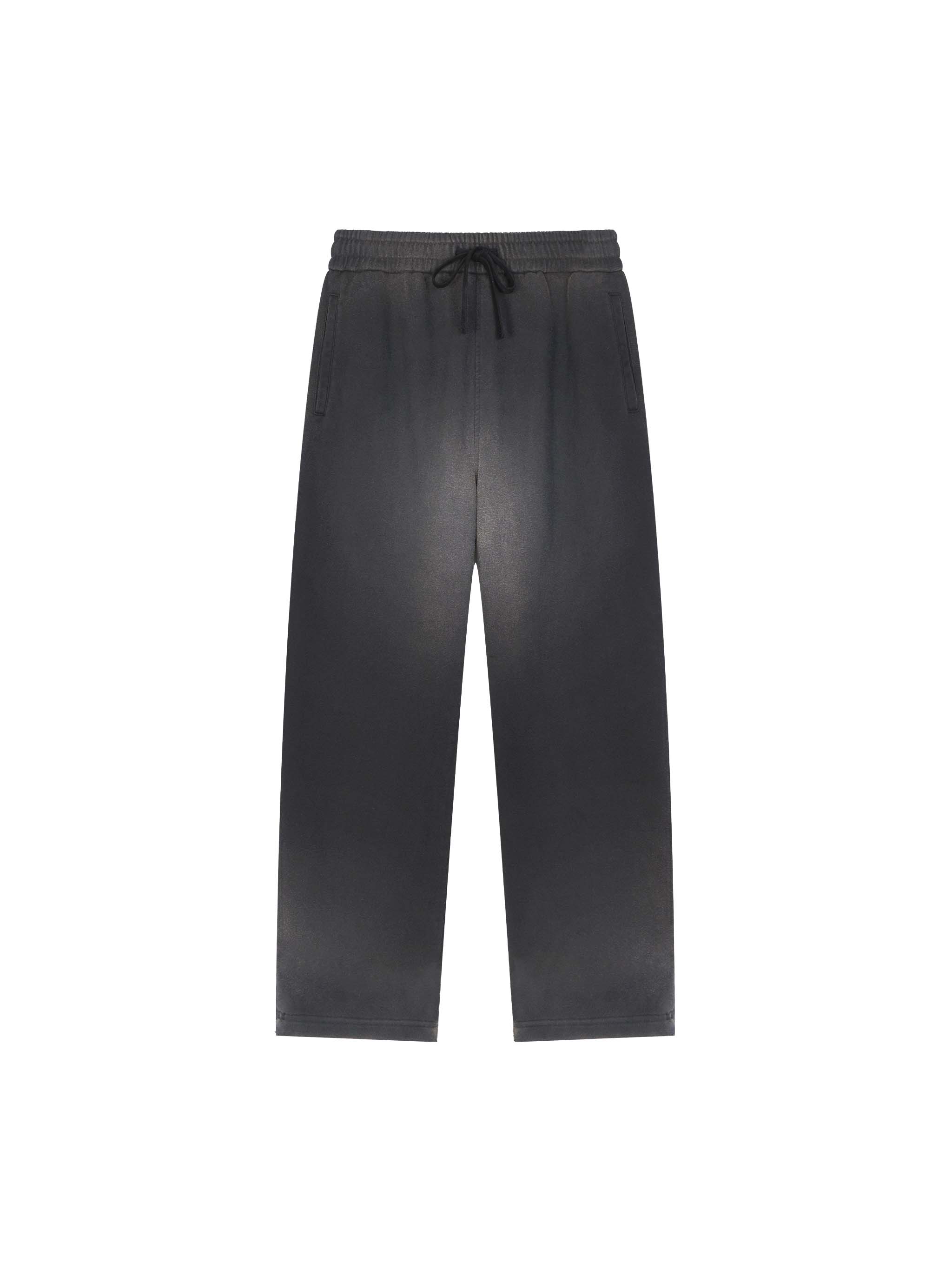 Sun Fade Raw Edge Straight-Leg Sweatpants