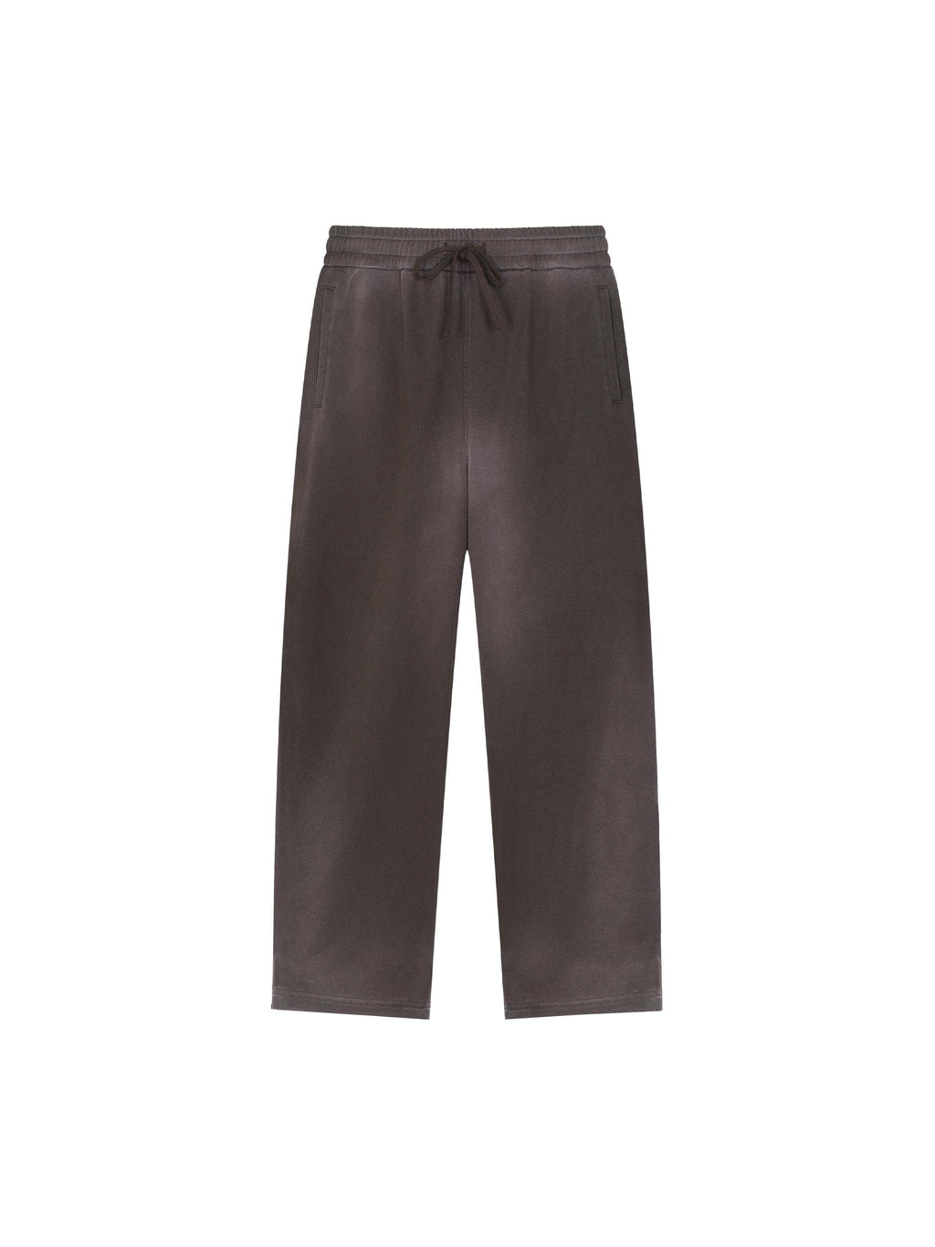 Sun Fade Raw Edge Straight-Leg Sweatpants
