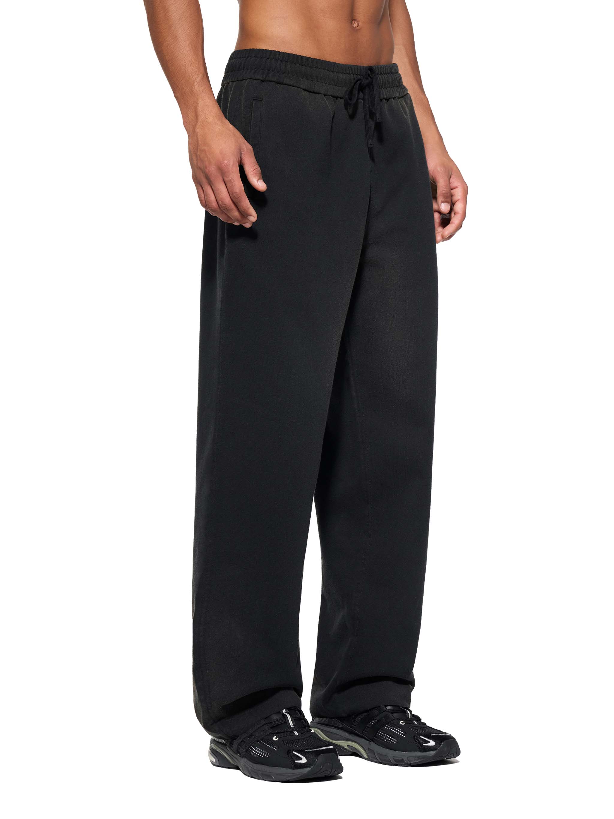 Sun Fade Raw Edge Straight-Leg Sweatpants