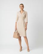 Surplice Long Sleeve Dress