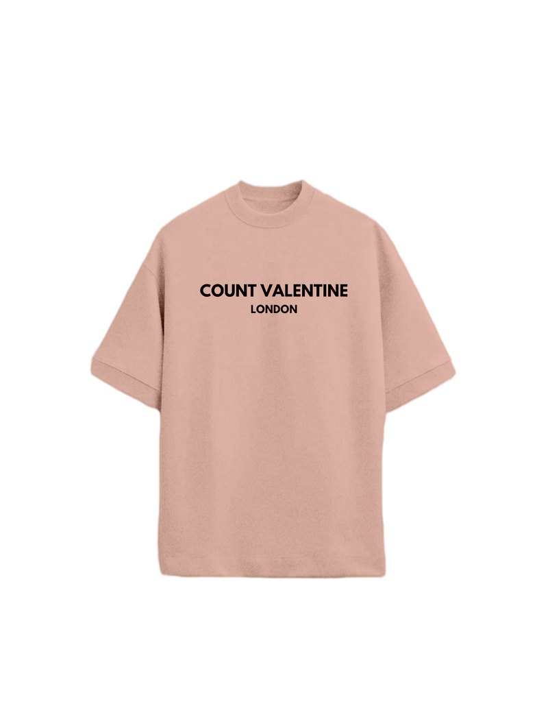BEIGE OVERSIZED T-SHIRT - Count Valentine
