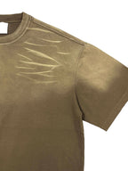 Tiger Stripe Gradient Washed T-Shirt - Women