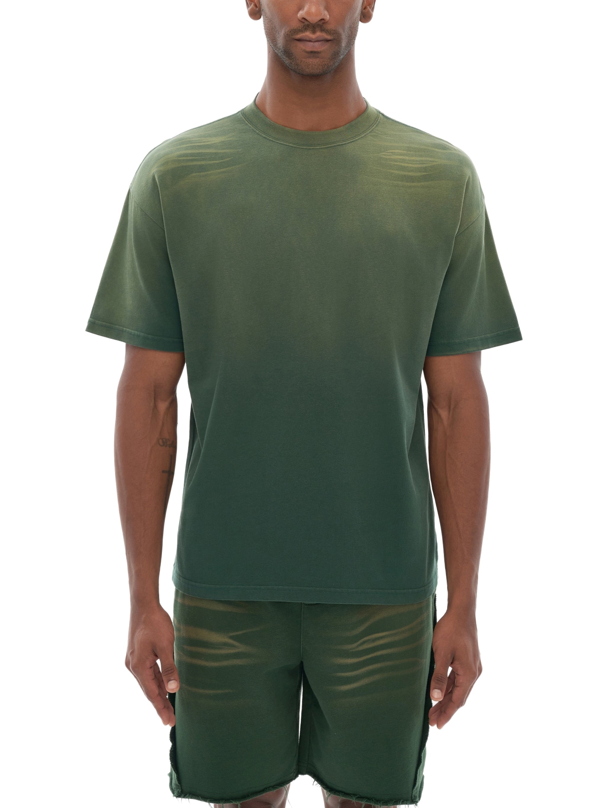 Tiger Stripe Gradient Washed T-Shirt - Men