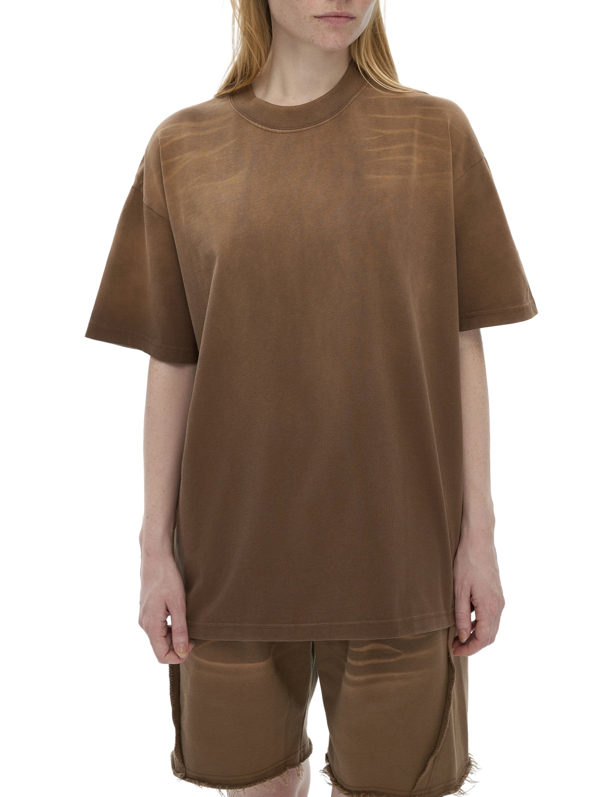 Tiger Stripe Gradient Washed T-Shirt - Women