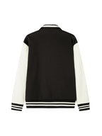 Two-Tone Fleeced Varsity Jacket