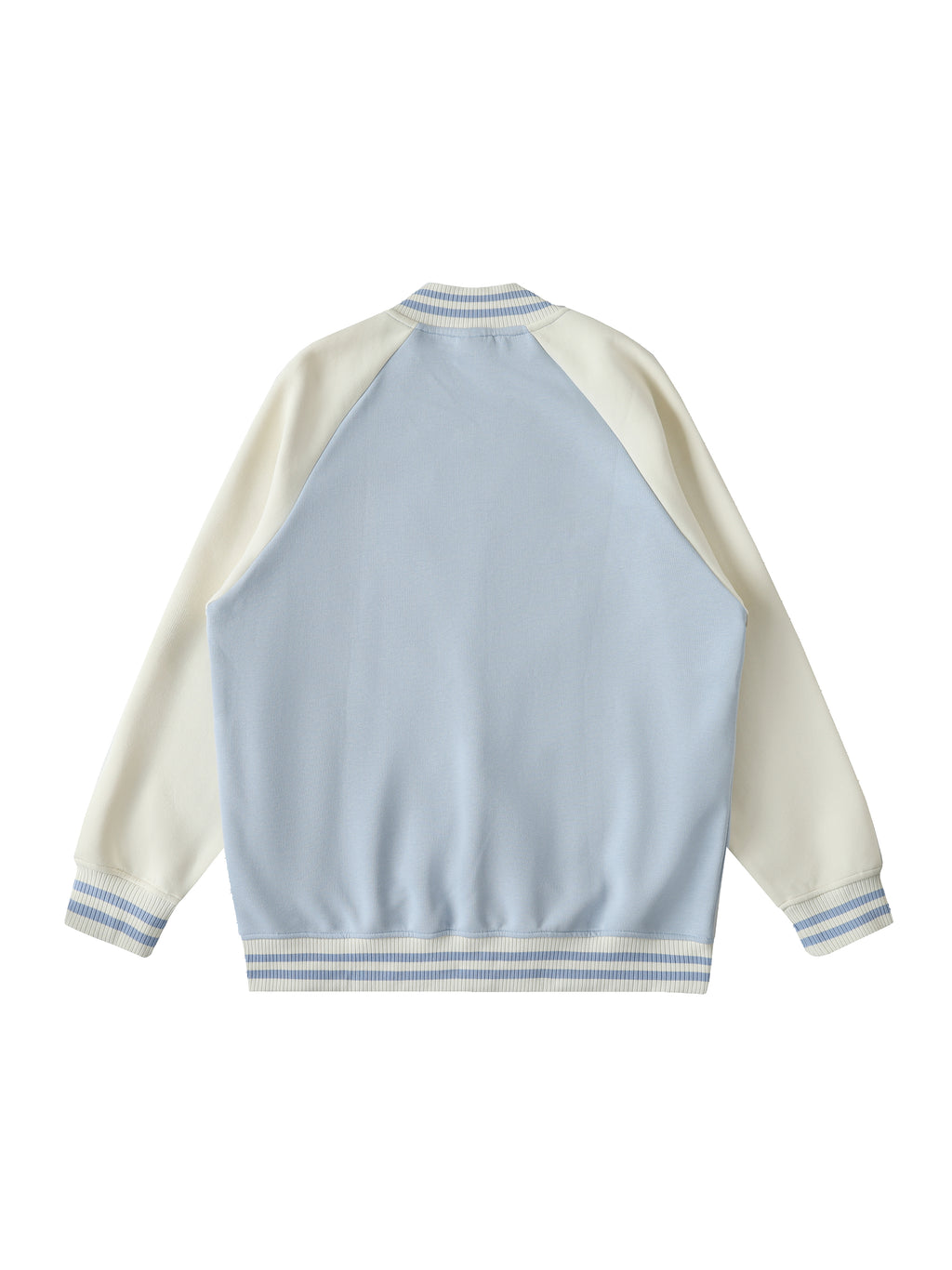 Two Tone Raglan Sleeve Varsity Jacket