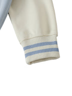 Two Tone Raglan Sleeve Varsity Jacket