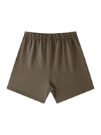 Unisex Earth Tone Loose Fit Cotton Shorts