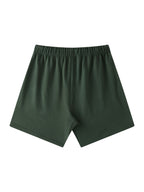 Unisex Earth Tone Loose Fit Cotton Shorts