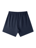 Unisex Earth Tone Loose Fit Cotton Shorts