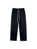 Unisex Solid Color Fleece Straight Leg Pants
