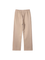 Unisex Solid Color Fleece Straight Leg Pants