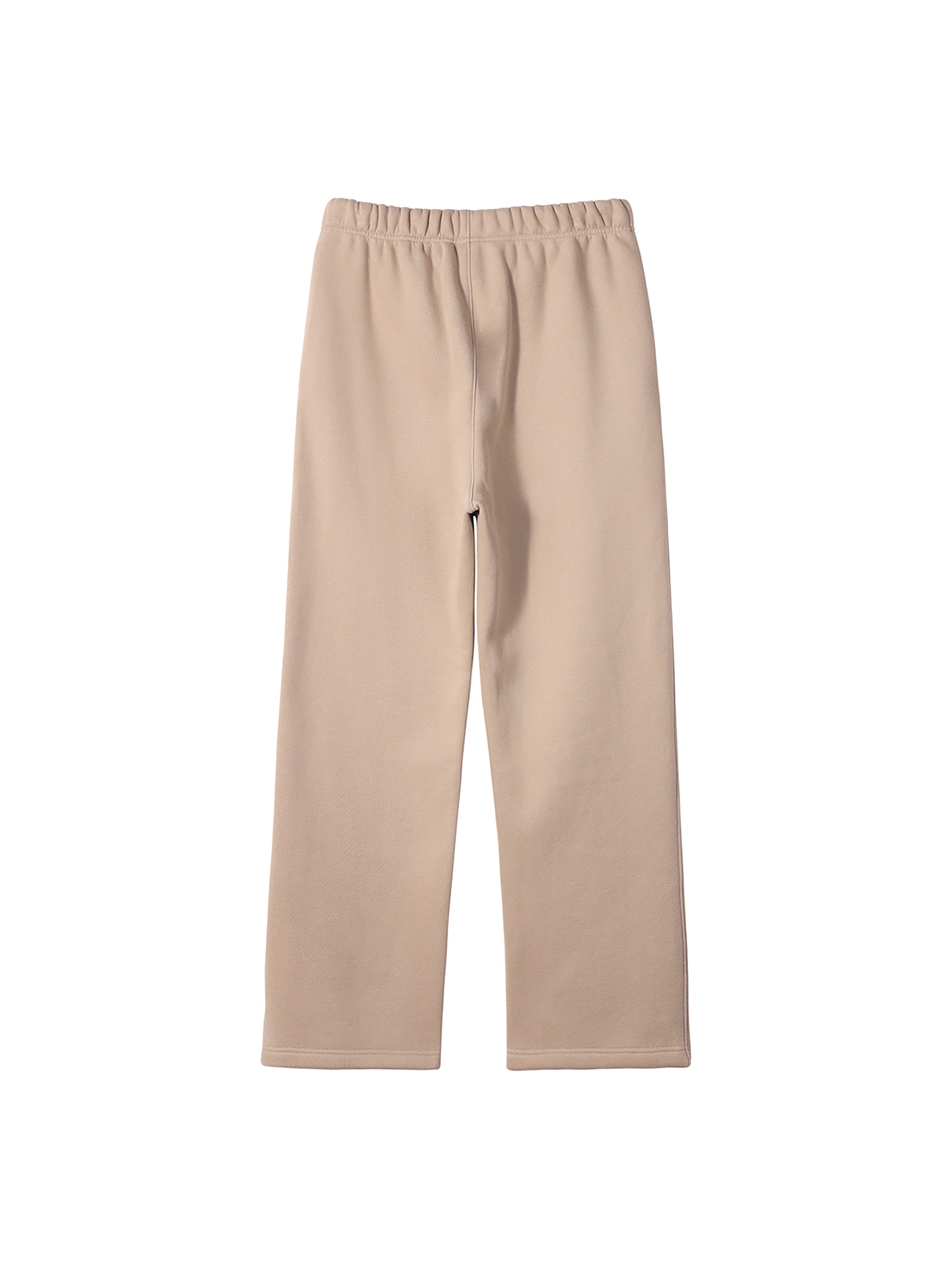 Unisex Solid Color Fleece Straight Leg Pants