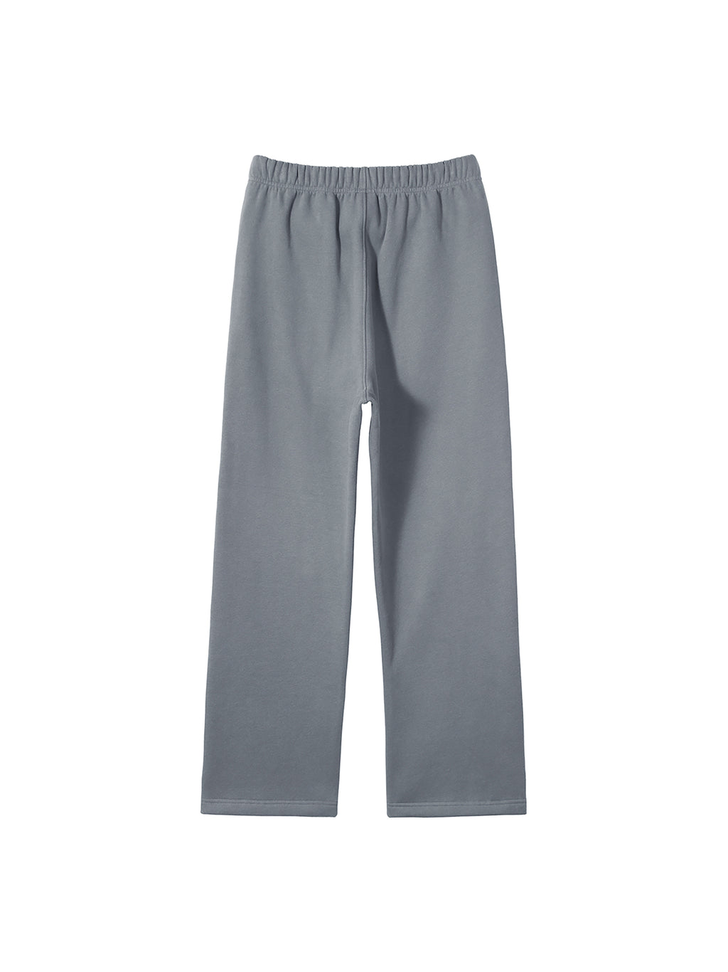 Unisex Solid Color Fleece Straight Leg Pants