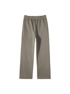 Unisex Solid Color Fleece Straight Leg Pants