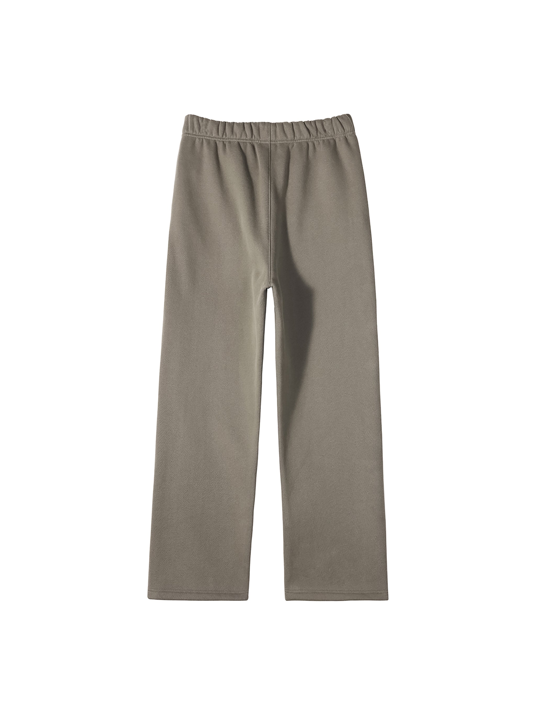 Unisex Solid Color Fleece Straight Leg Pants