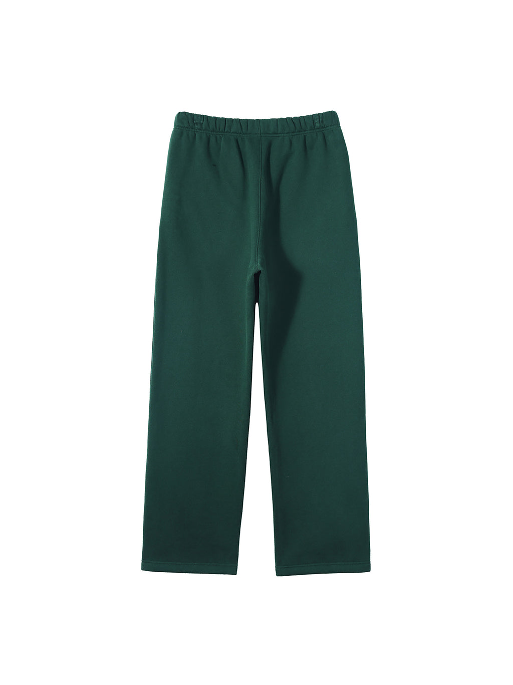 Unisex Solid Color Fleece Straight Leg Pants