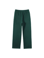 Unisex Solid Color Fleece Straight Leg Pants