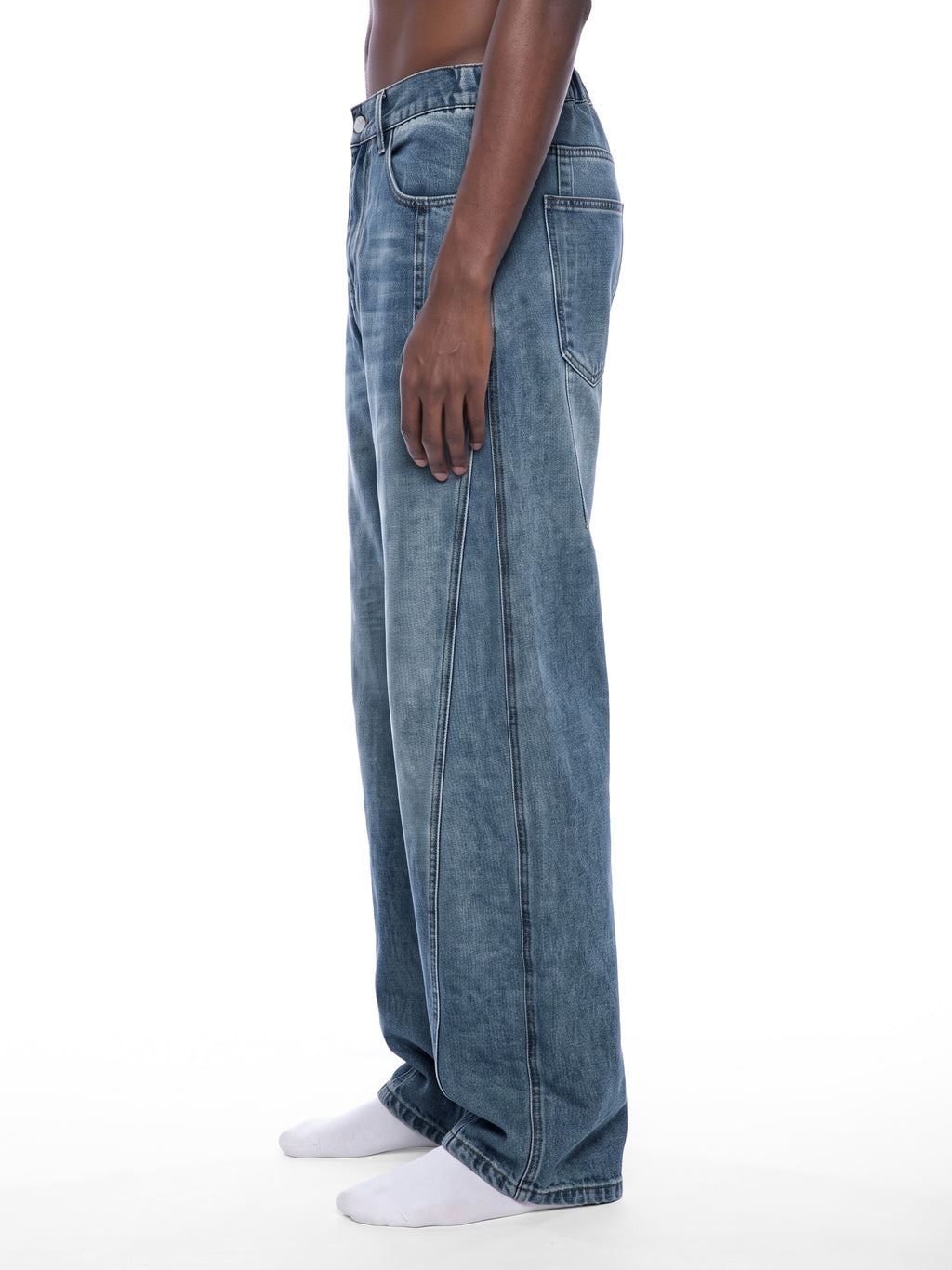 Barrel Vintage Wash Denim Jeans