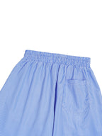 Vertical Stripe Drawstring Barrel Pants