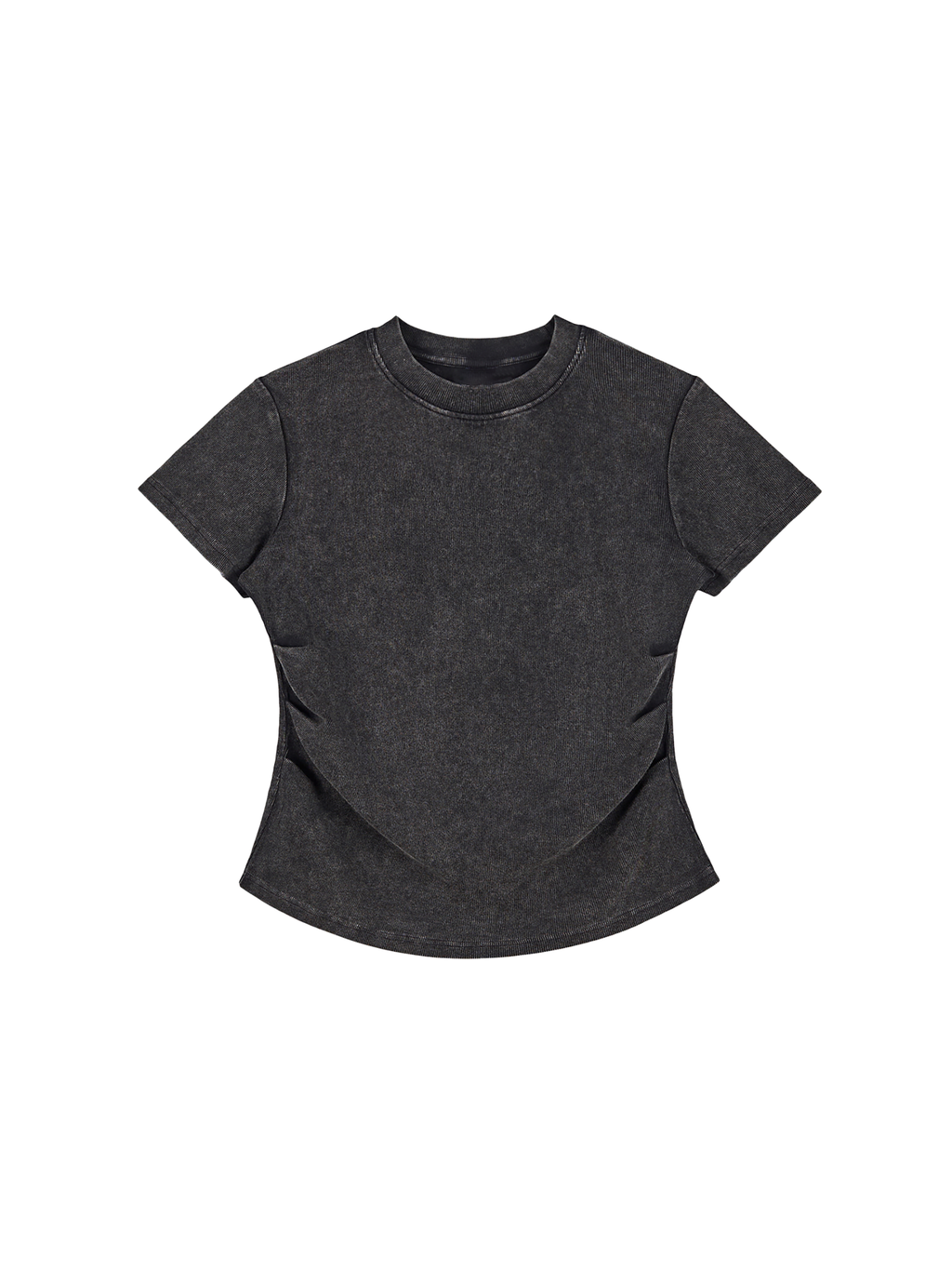 Vintage Washed Bodycon Cotton T-Shirt