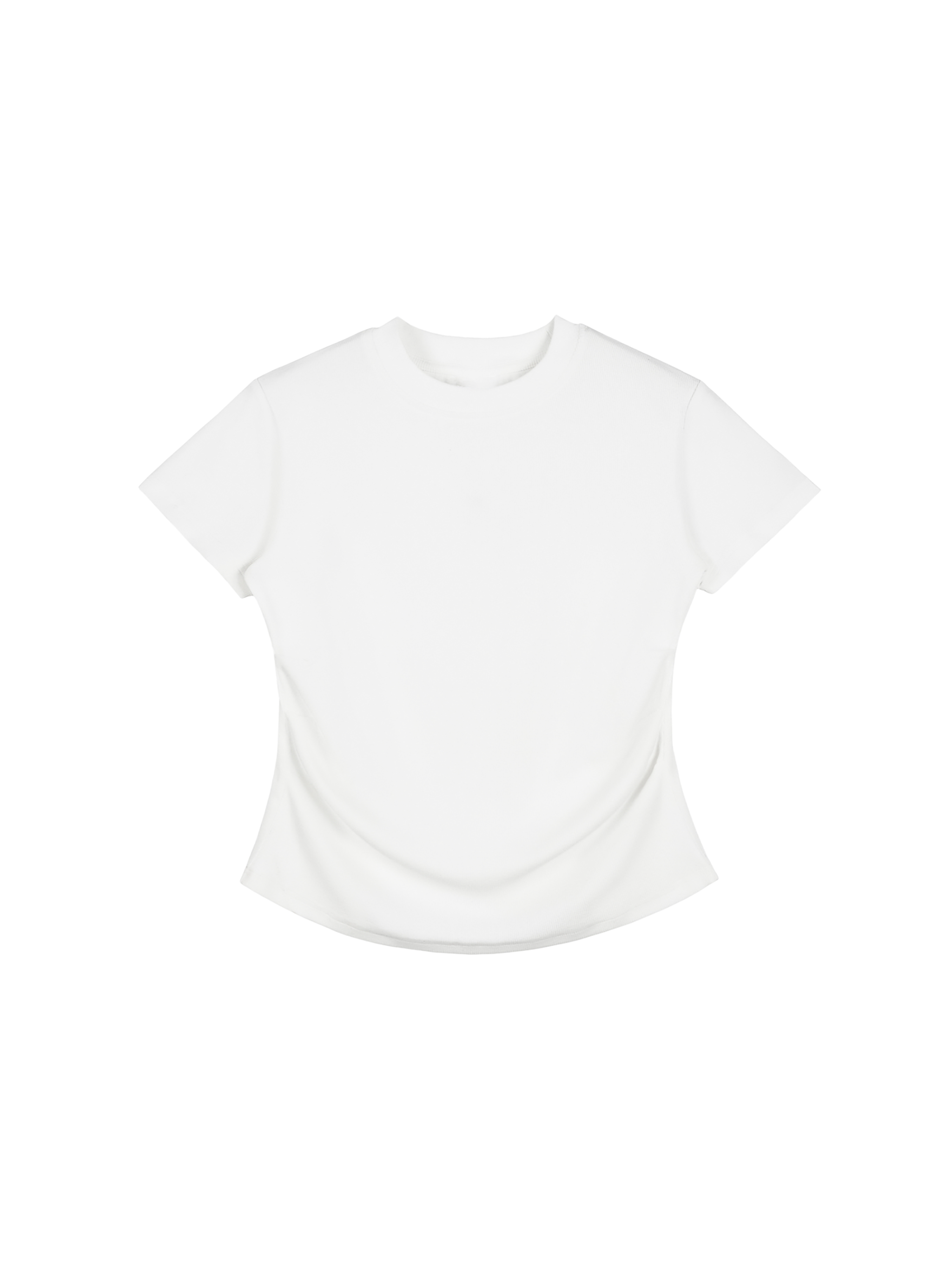 Vintage Washed Bodycon Cotton T-Shirt