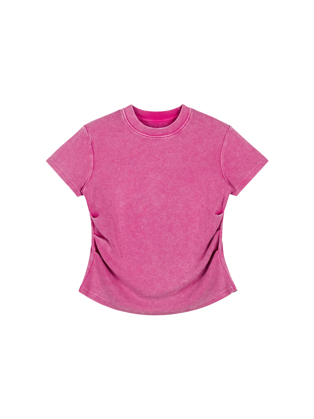 Vintage Washed Bodycon Cotton T-Shirt