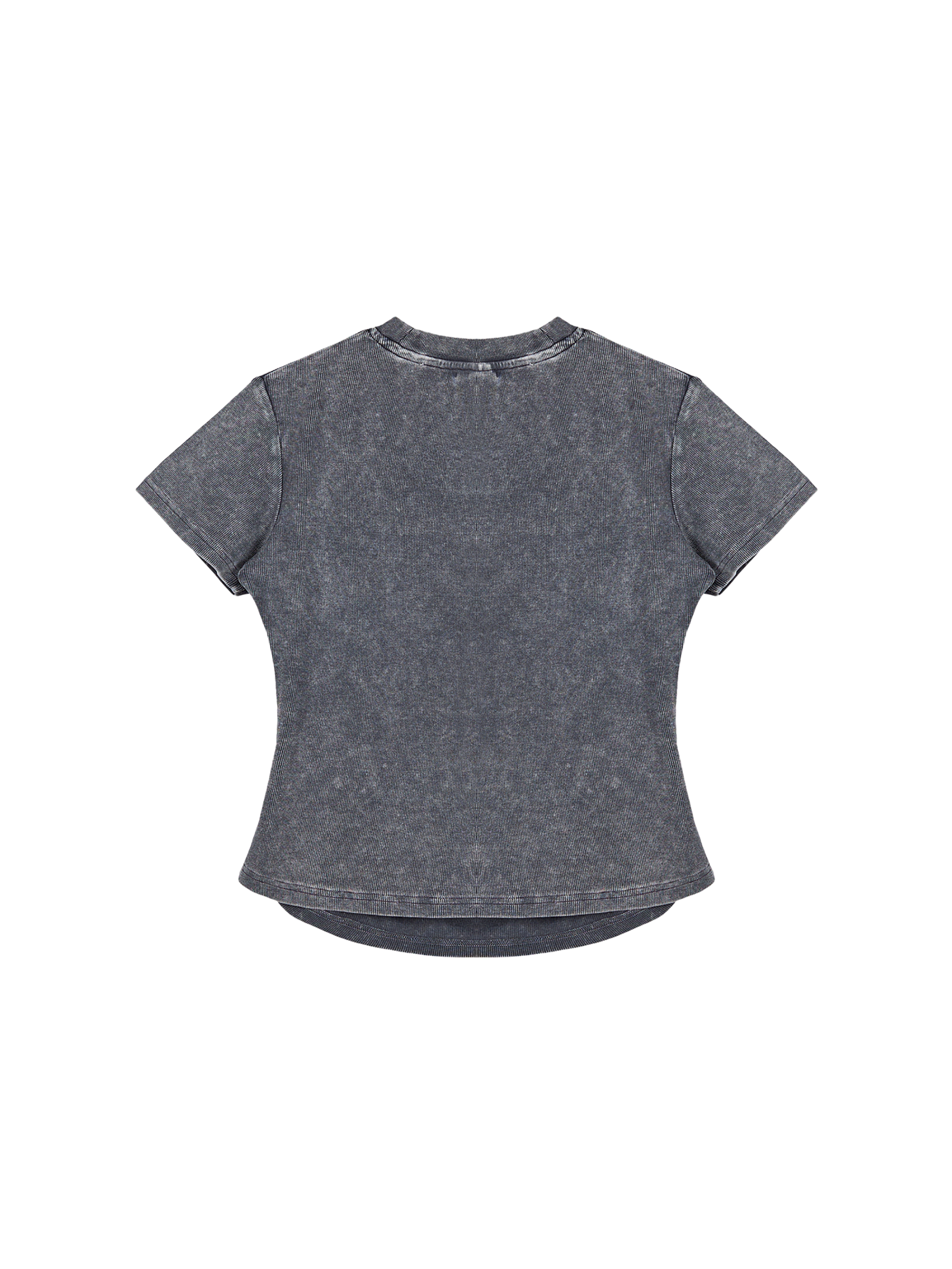 Vintage Washed Bodycon Cotton T-Shirt