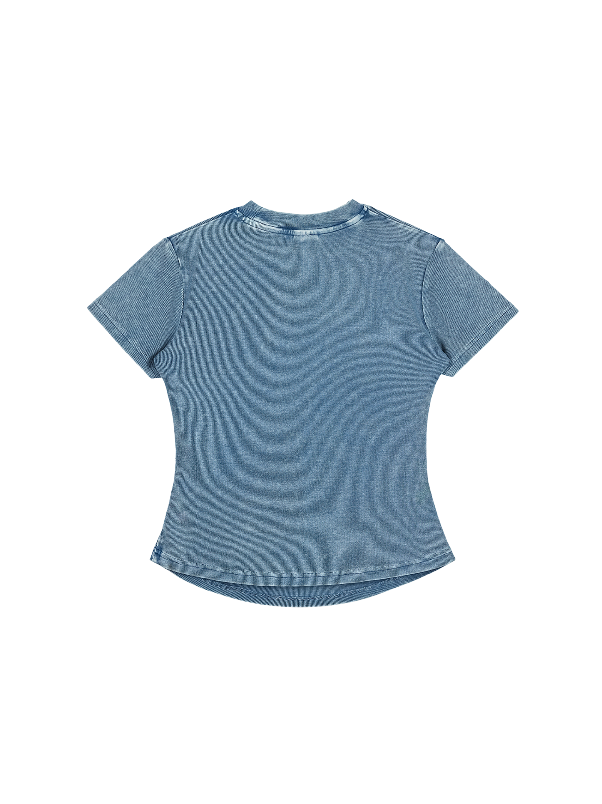 Vintage Washed Bodycon Cotton T-Shirt