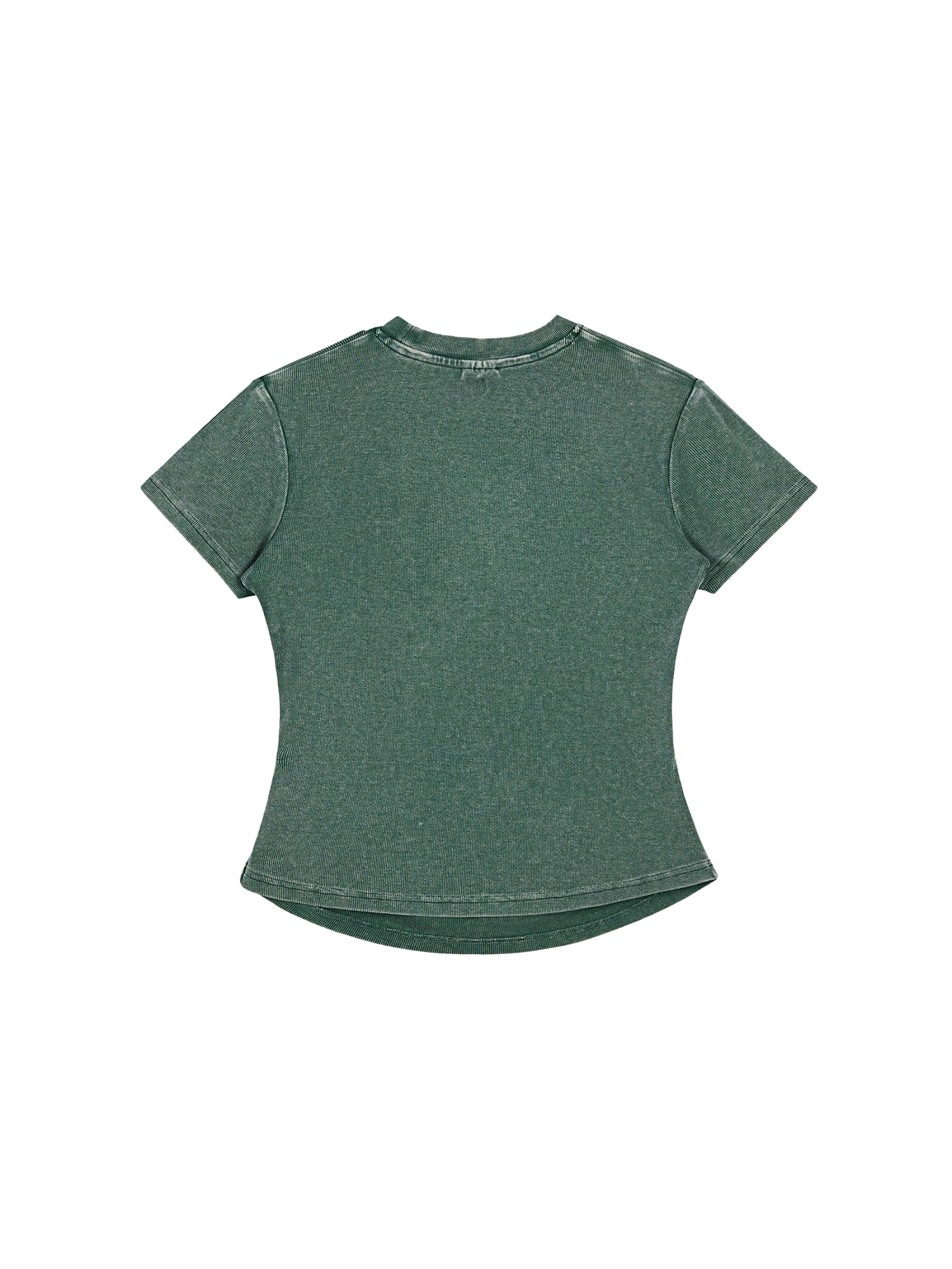 Vintage Washed Bodycon Cotton T-Shirt