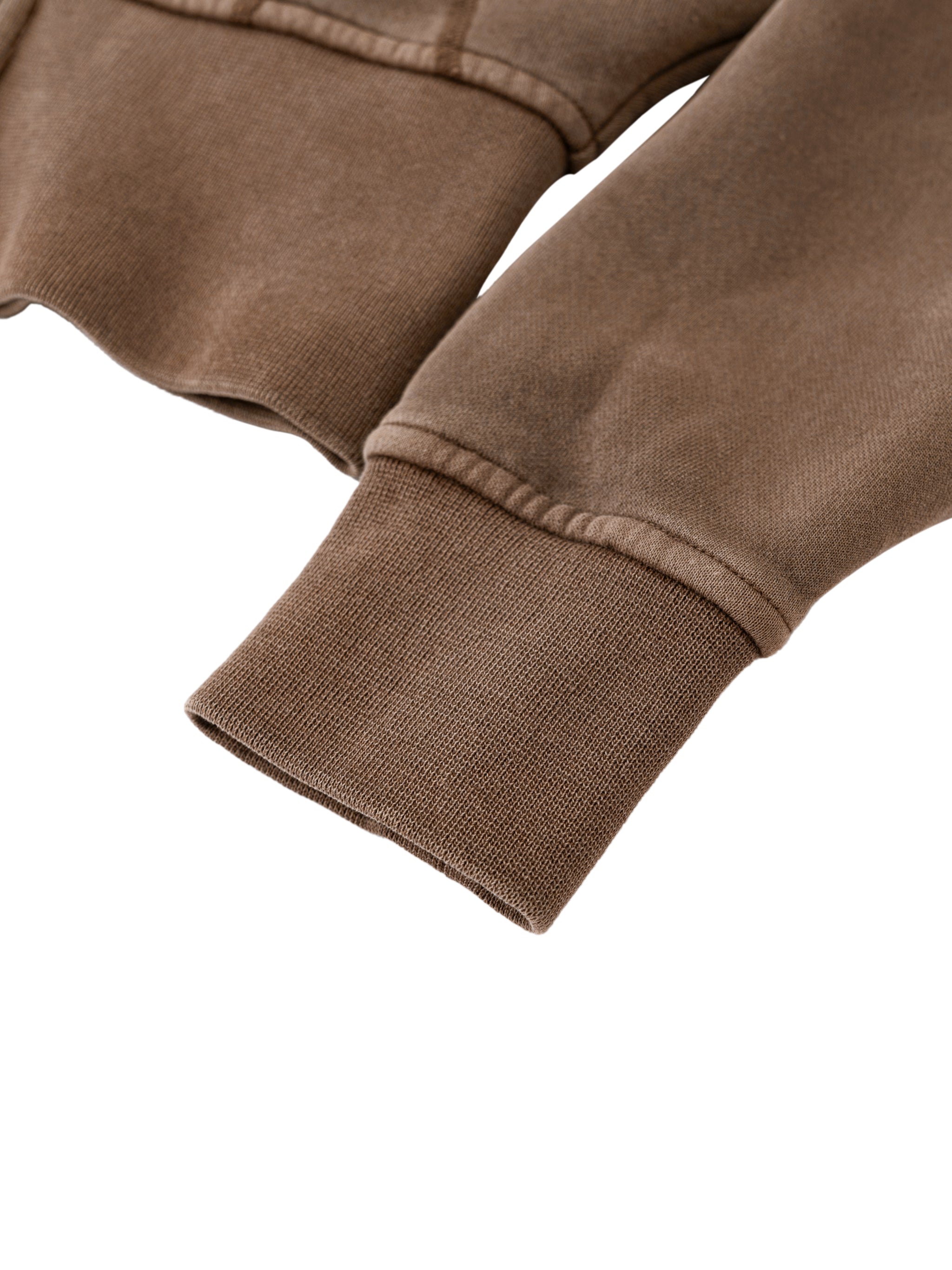 Vintage Washed Cropped Fleece Hoodie