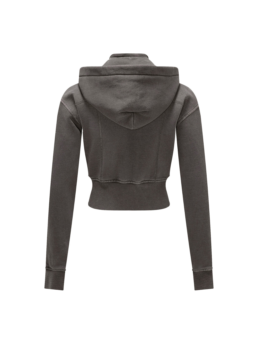 Vintage Washed Cropped Fleece Hoodie