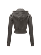 Vintage Washed Cropped Fleece Hoodie