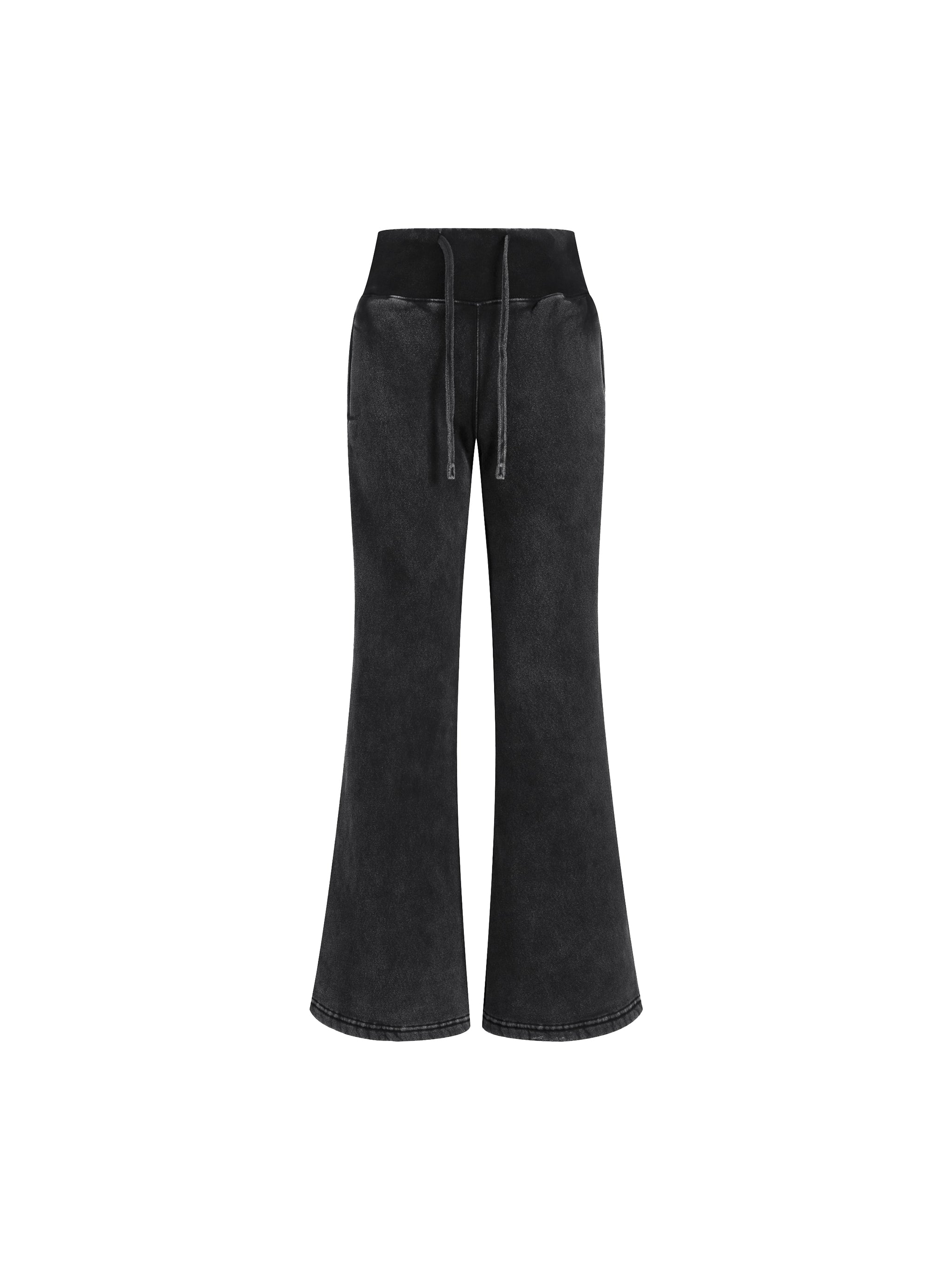 Vintage Washed Flared Fleece Pants