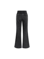 Vintage Washed Flared Fleece Pants