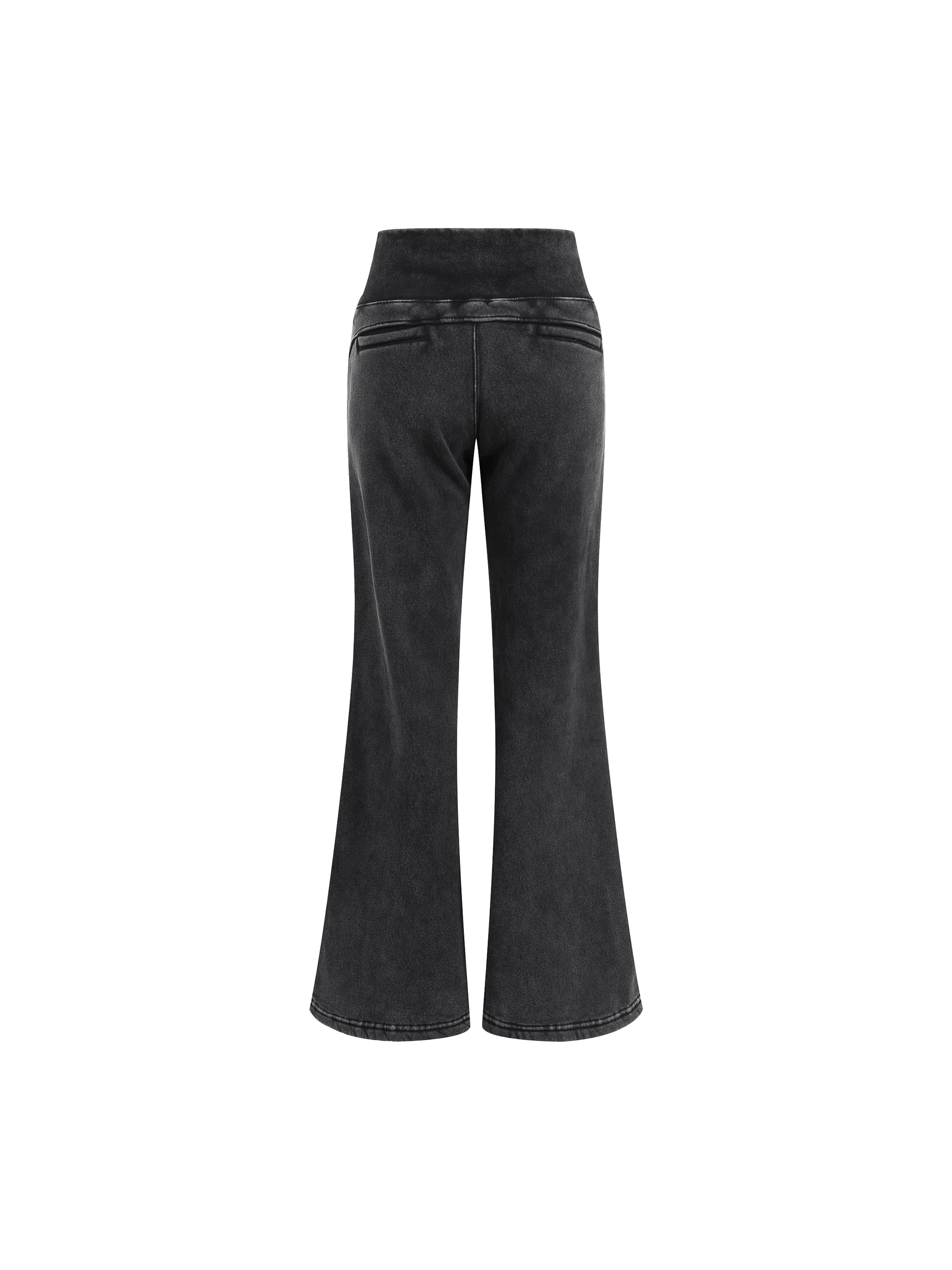 Vintage Washed Flared Fleece Pants