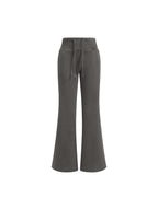 Vintage Washed Flared Fleece Pants