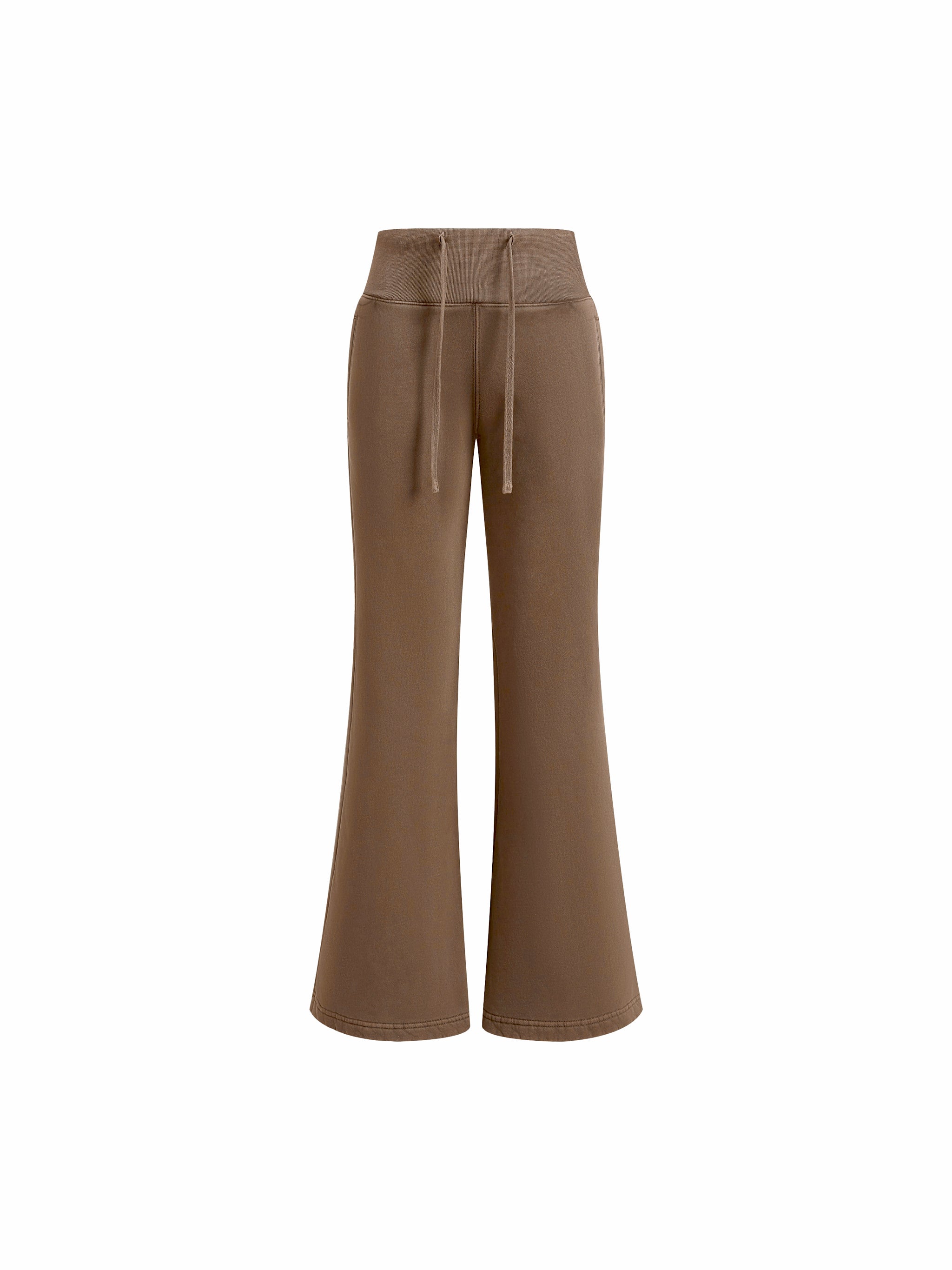 Vintage Washed Flared Fleece Pants