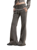 Vintage Washed Flared Fleece Pants