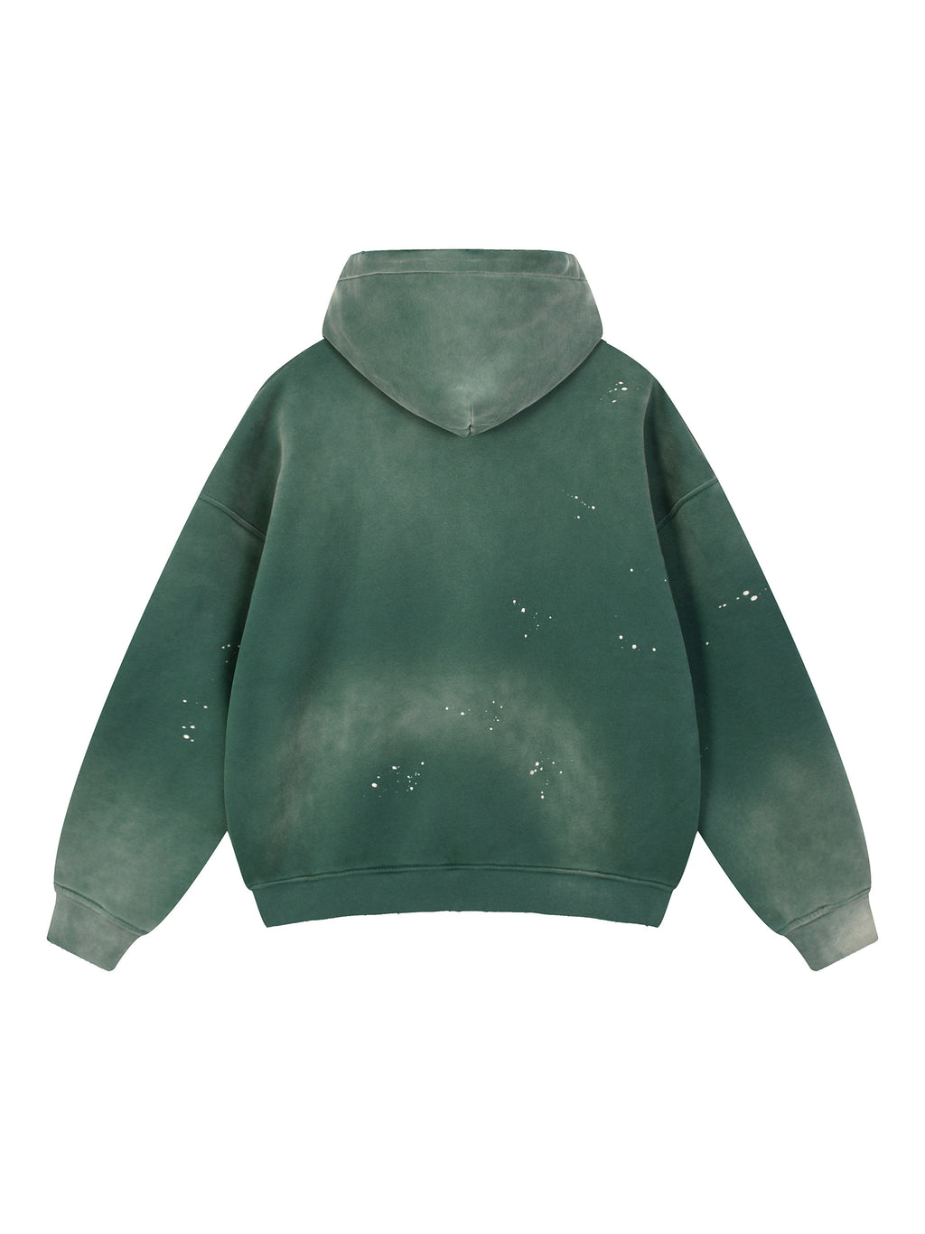 Vintage Washed Frayed Fleece Hoodie
