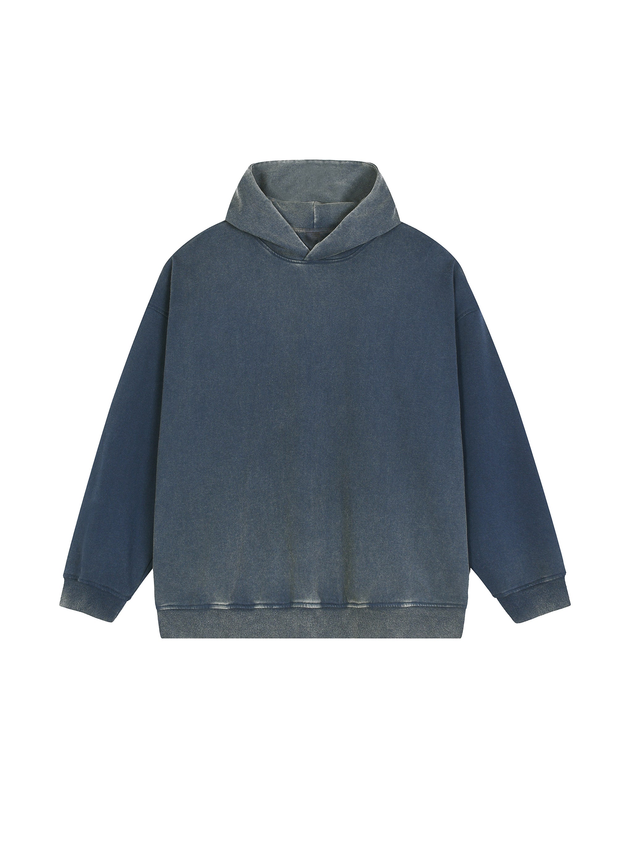 Vintage Washed Gradient Fleece Hoodie