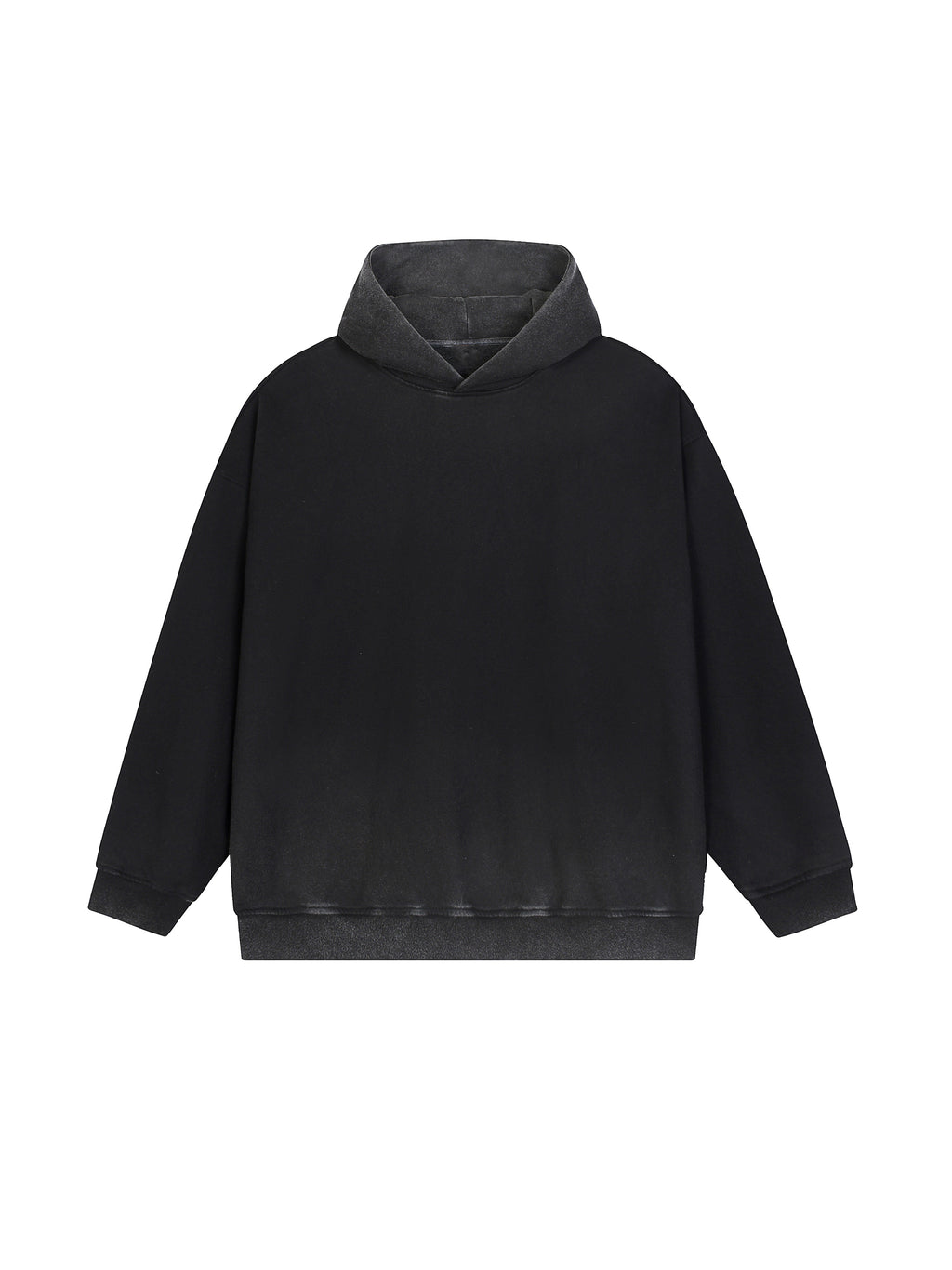 Vintage Washed Gradient Fleece Hoodie
